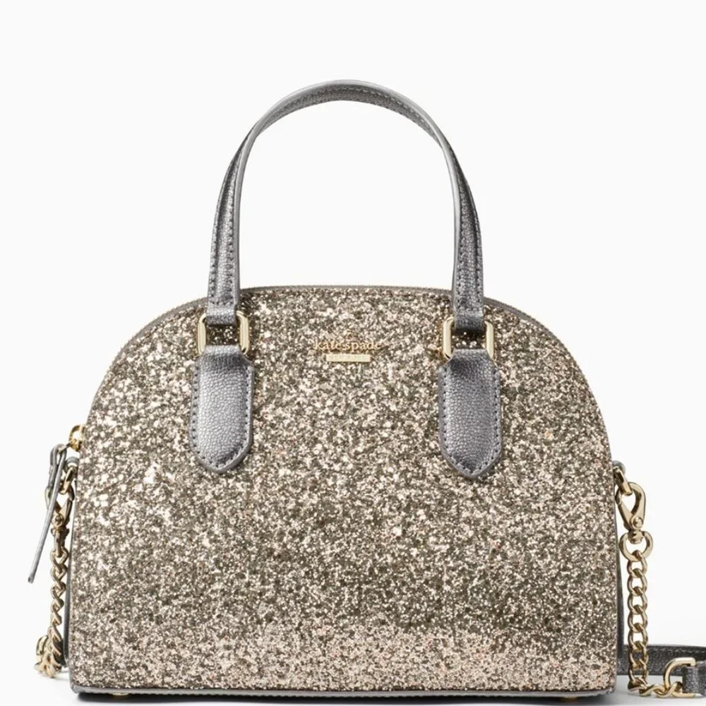 💕NWT Kate Spade glitter Reiley satchel/crossbody